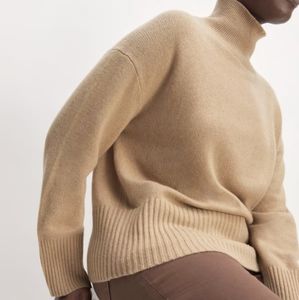 Everlane Cashmere Boxy Turtleneck Sweater Small